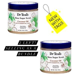BUNDLE NEW NWT Dr. Teals Coconut Exfoliating Body Scrub IN ORIGINAL PACKAGING